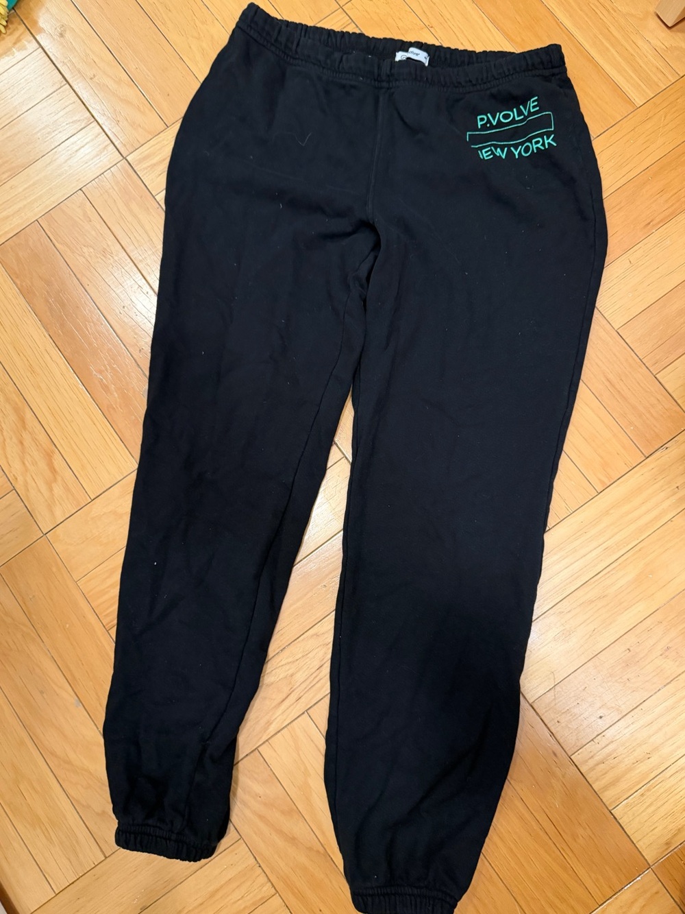 P.Volve Black Drawstring sweats size M